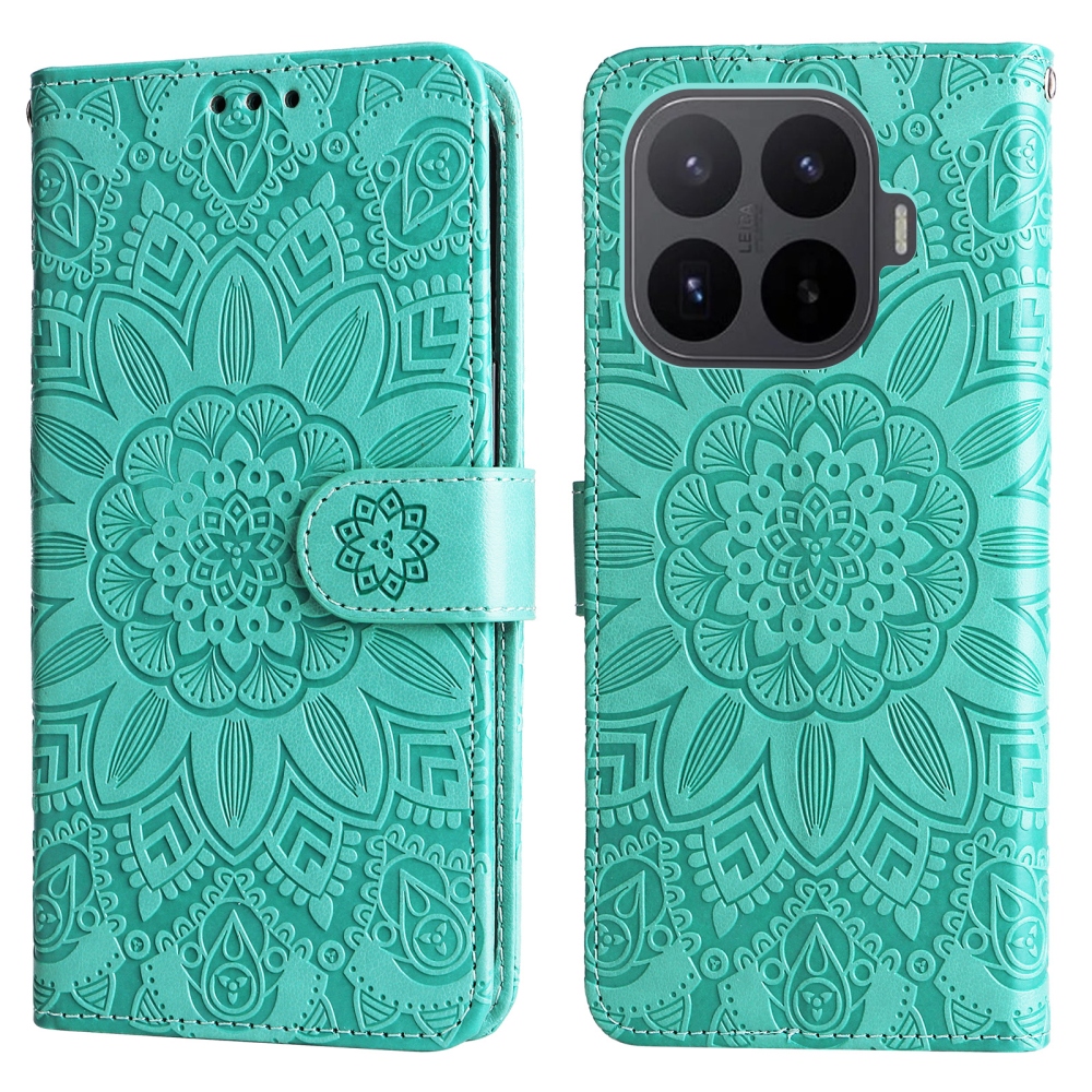 Sunflower knižkové púzdro na mobil Xiaomi 17T - modrozelené