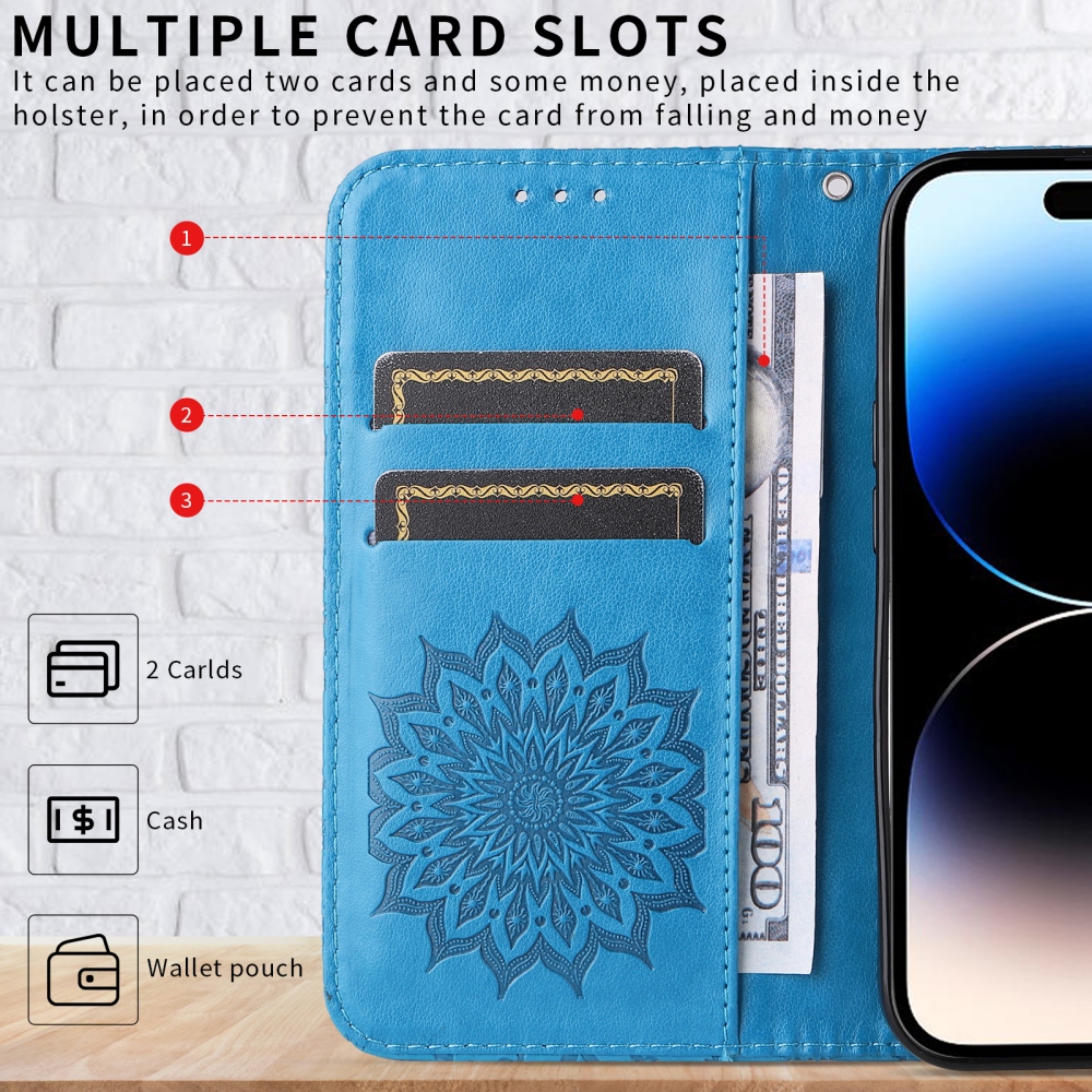 Sunflower knižkové púzdro na Motorola Edge 70 Pro 5G - modré