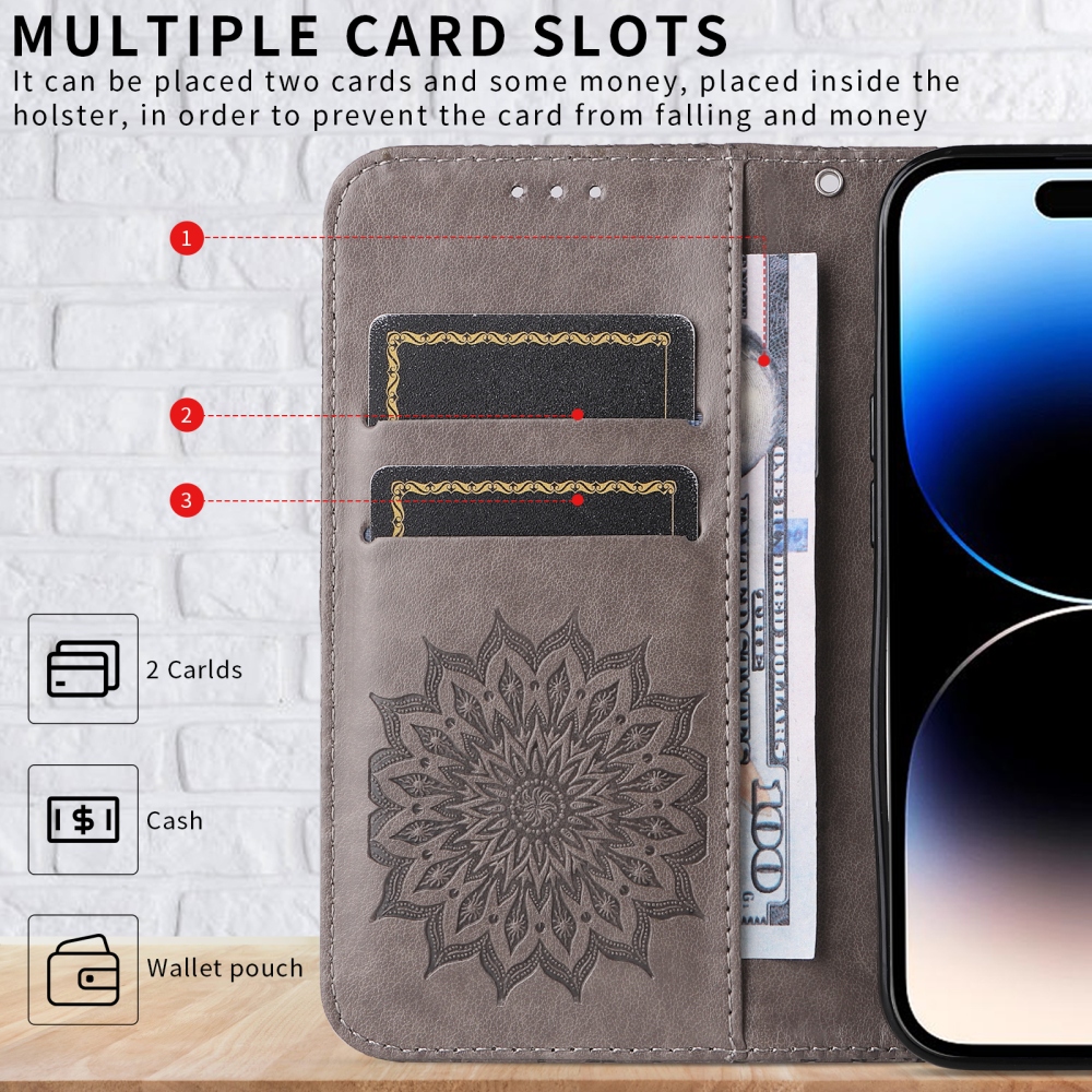 Sunflower knižkové púzdro na Motorola Edge 70 Pro 5G - šedé