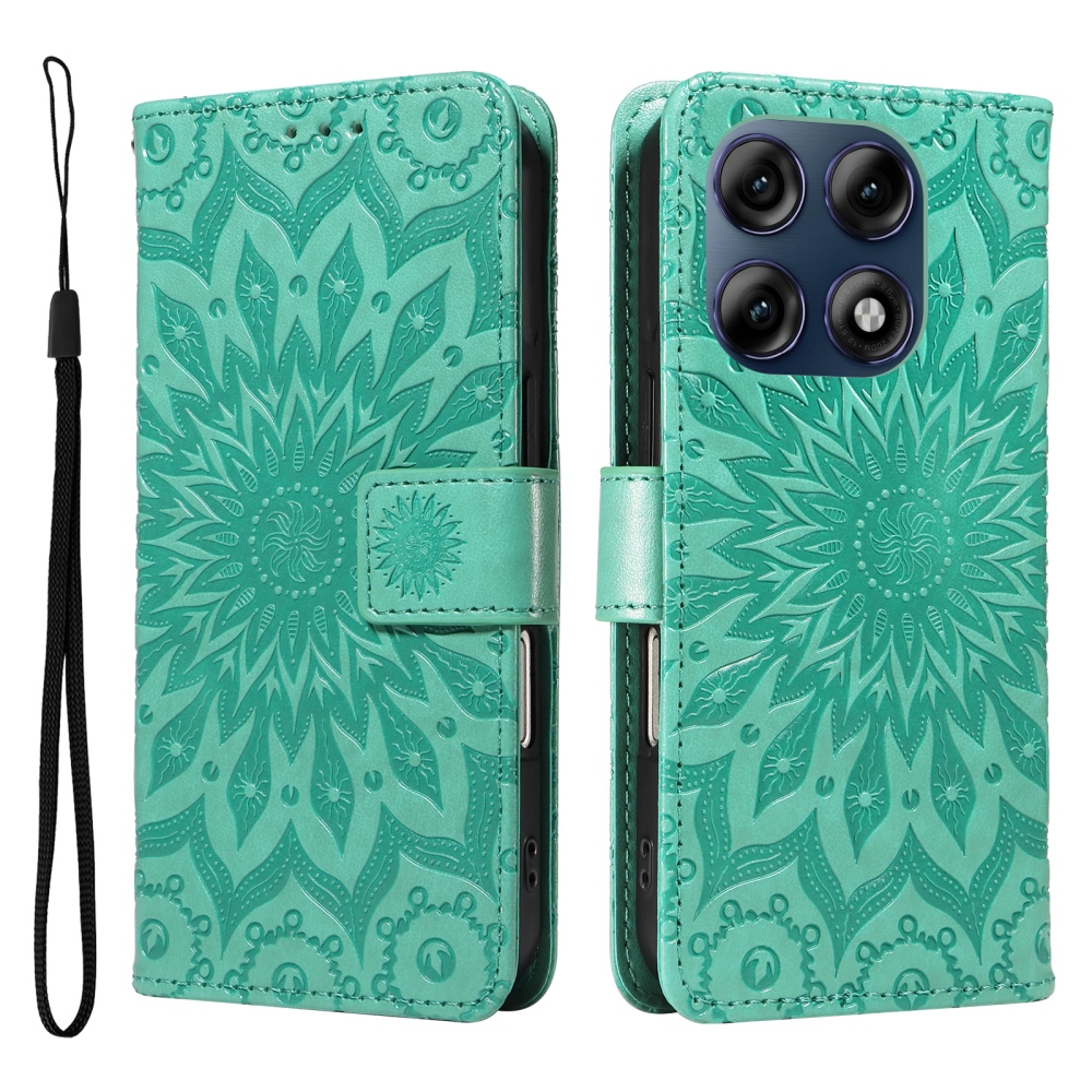 Sunflower knižkové púzdro na Motorola Edge 70 Pro 5G - zelené