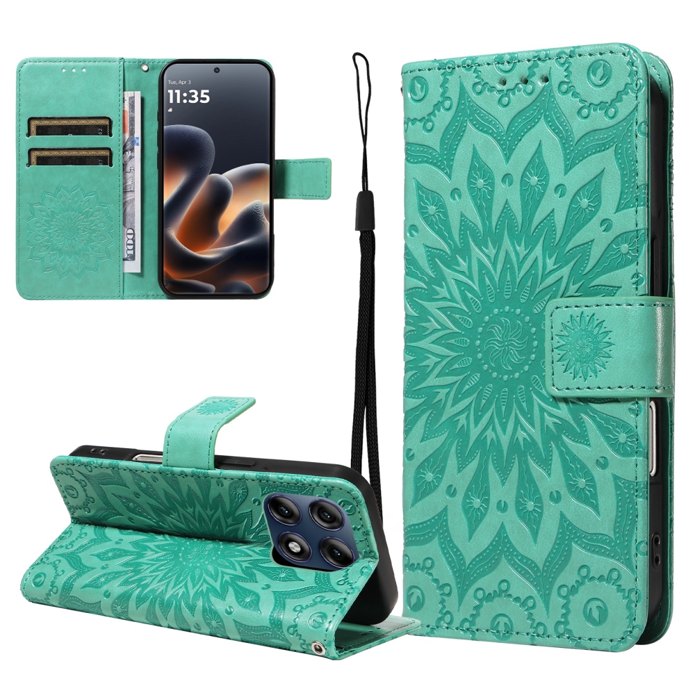 Sunflower knižkové púzdro na Motorola Edge 70 Pro 5G - zelené