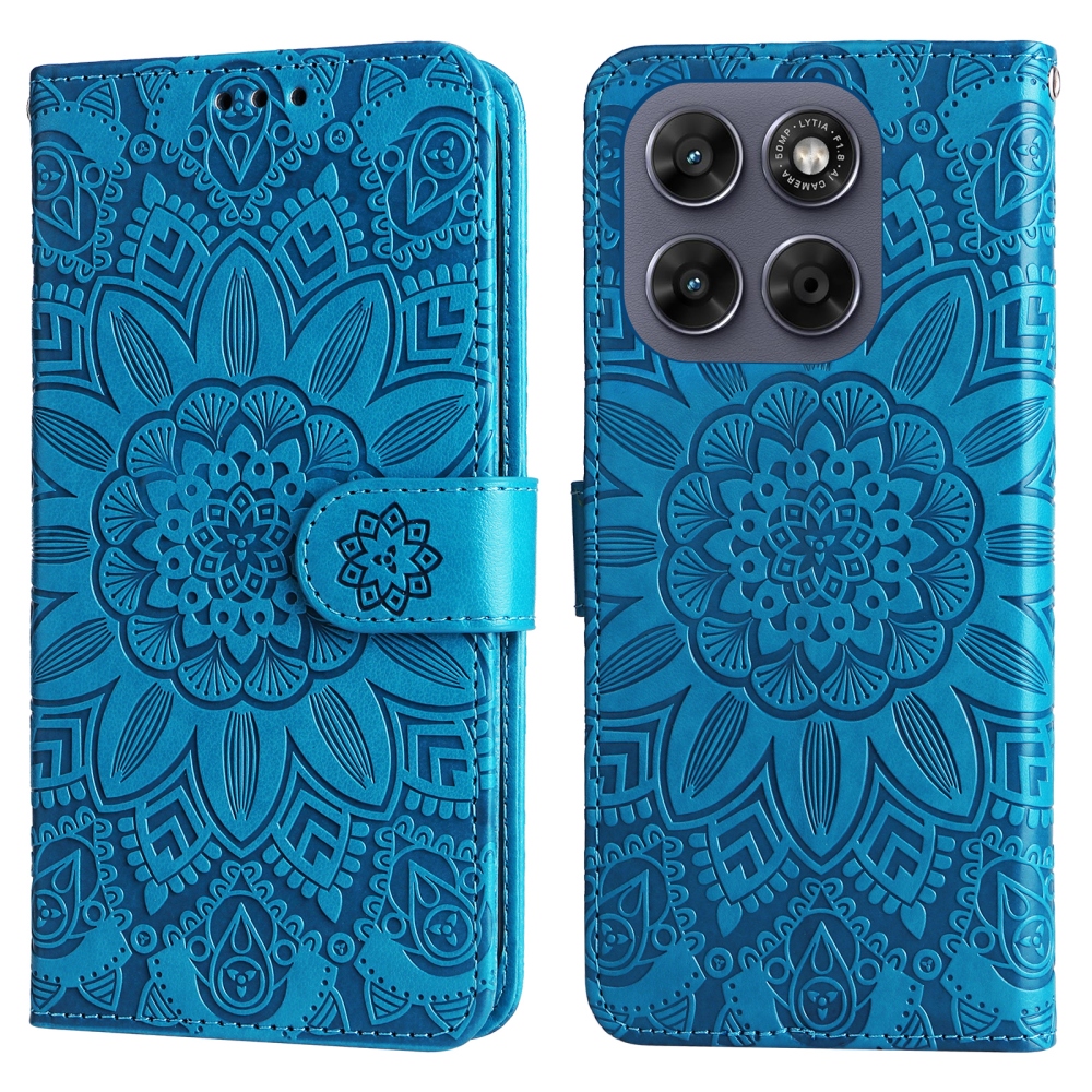 Sunflower knižkové púzdro na Motorola Moto G87 5G/G77 5G/G67 5G - modré