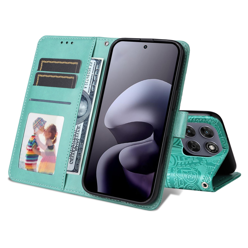 Sunflower knižkové púzdro na Motorola Moto G87 5G/G77 5G/G67 5G - modrozelené