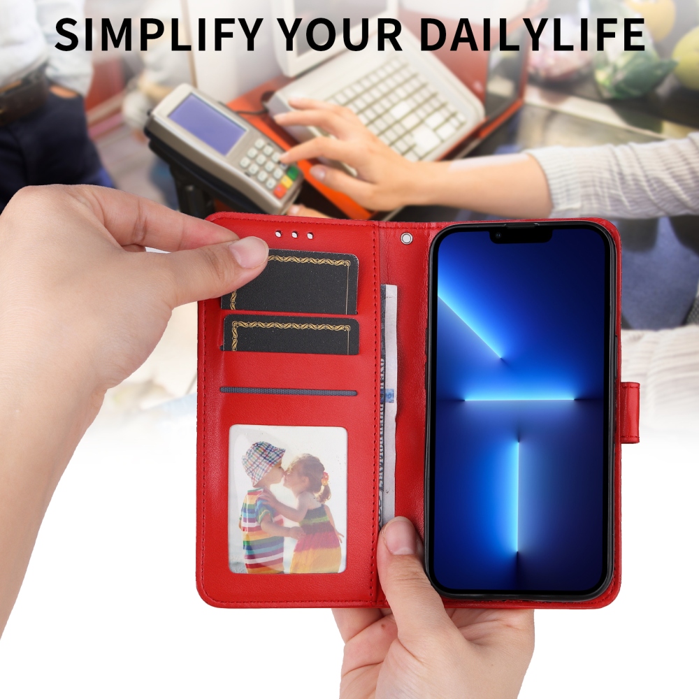 Sunflower knižkové puzdro na OnePlus 15R 5G - červené