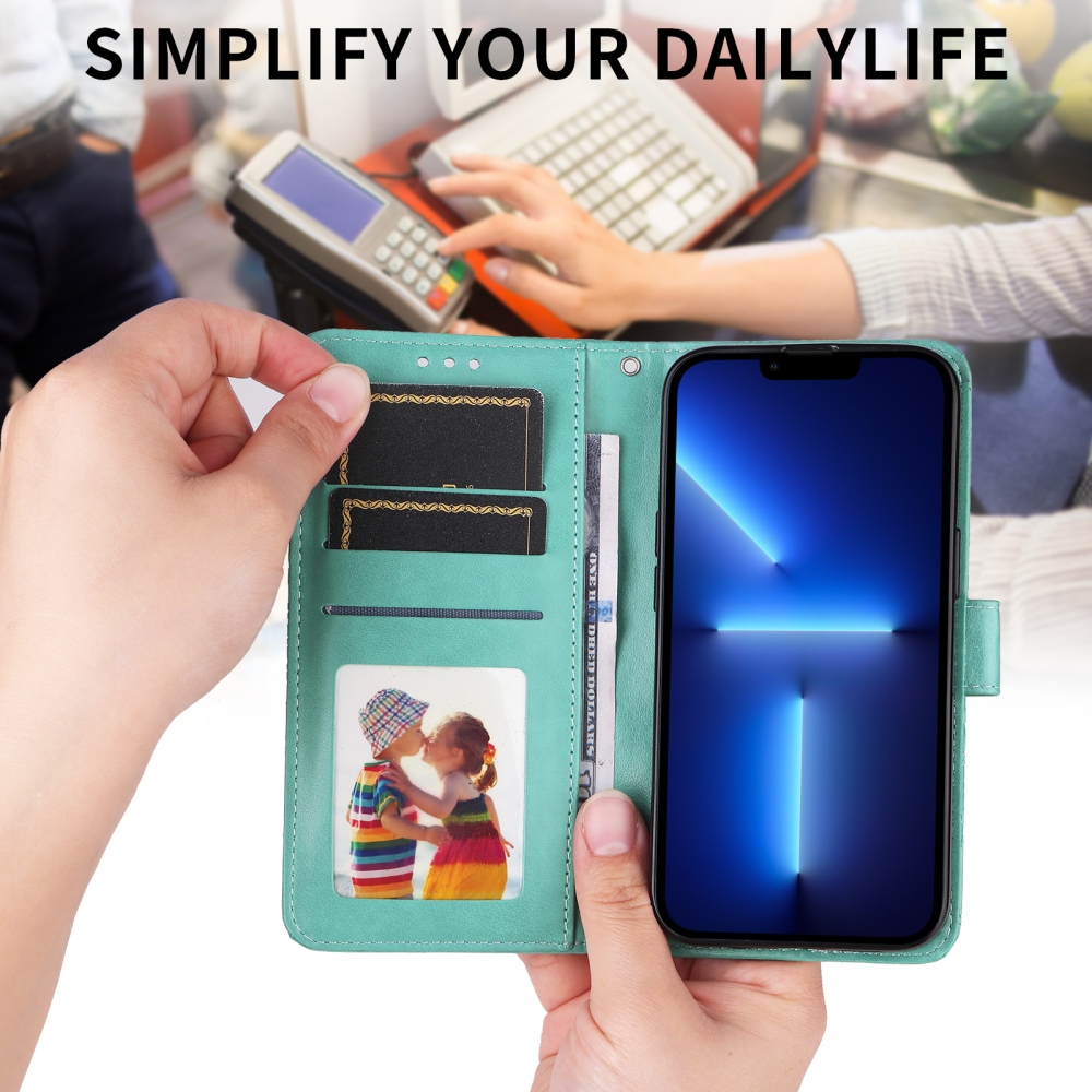 Sunflower knižkové puzdro na OnePlus 15R 5G - modrozelené