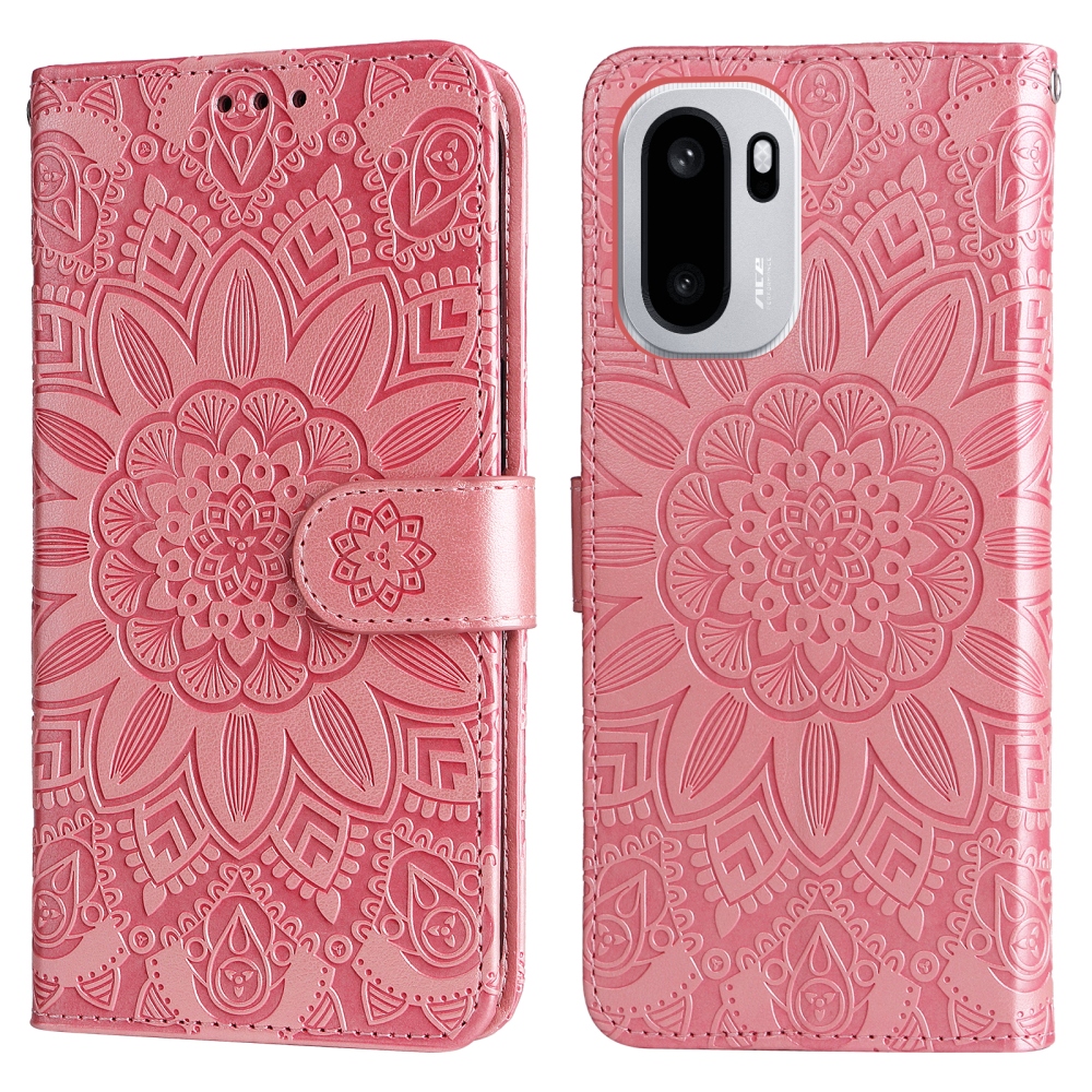 Sunflower knižkové puzdro na OnePlus 15R 5G - ružové