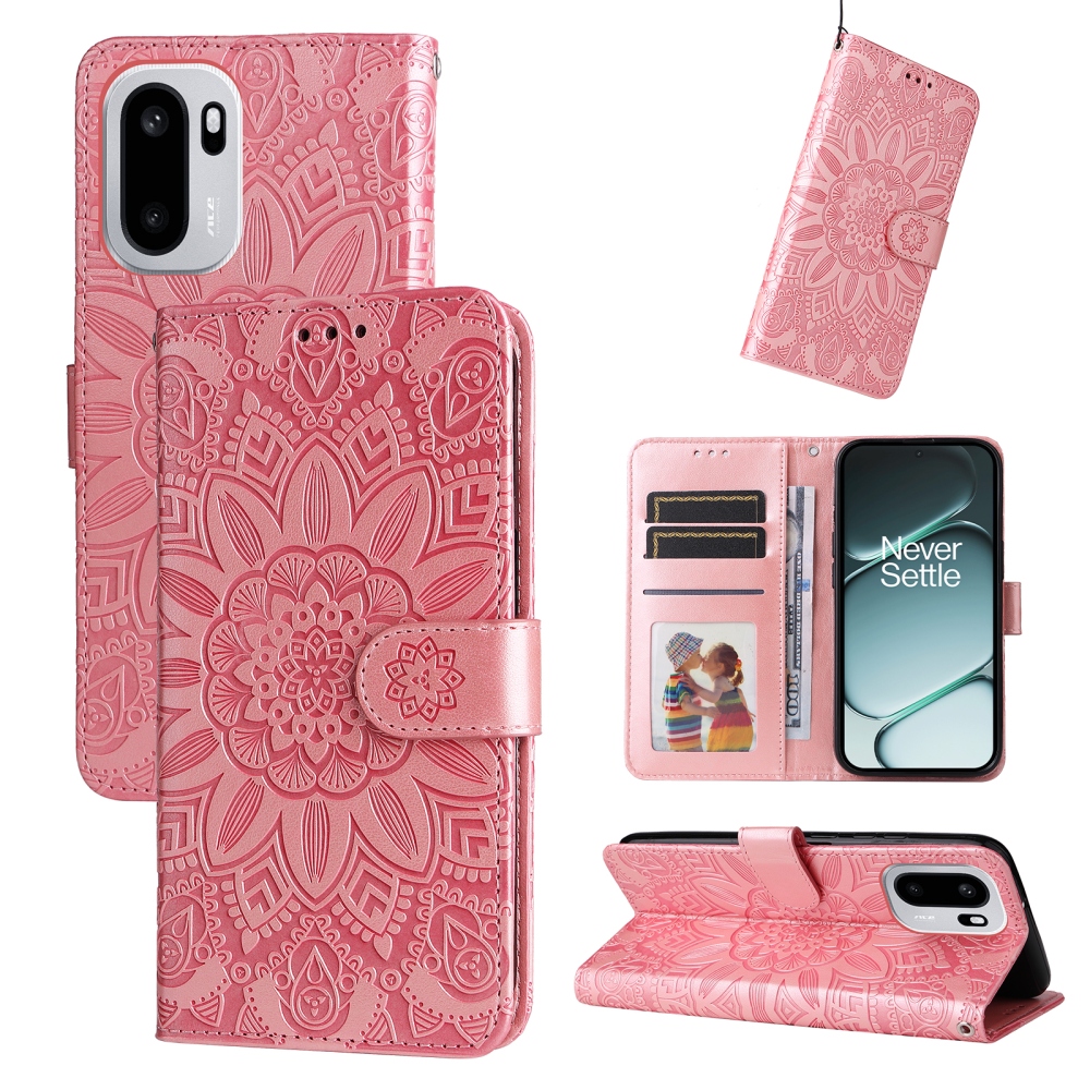 Sunflower knižkové puzdro na OnePlus 15R 5G - ružové