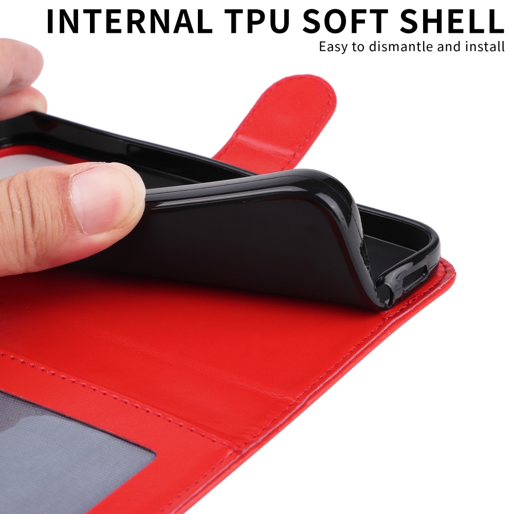 Sunflower knižkové púzdro na Oppo Find X9 5G - červené