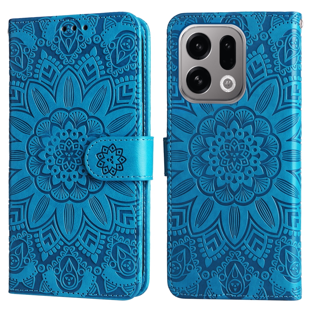 Sunflower knižkové púzdro na Oppo Find X9 5G - modré