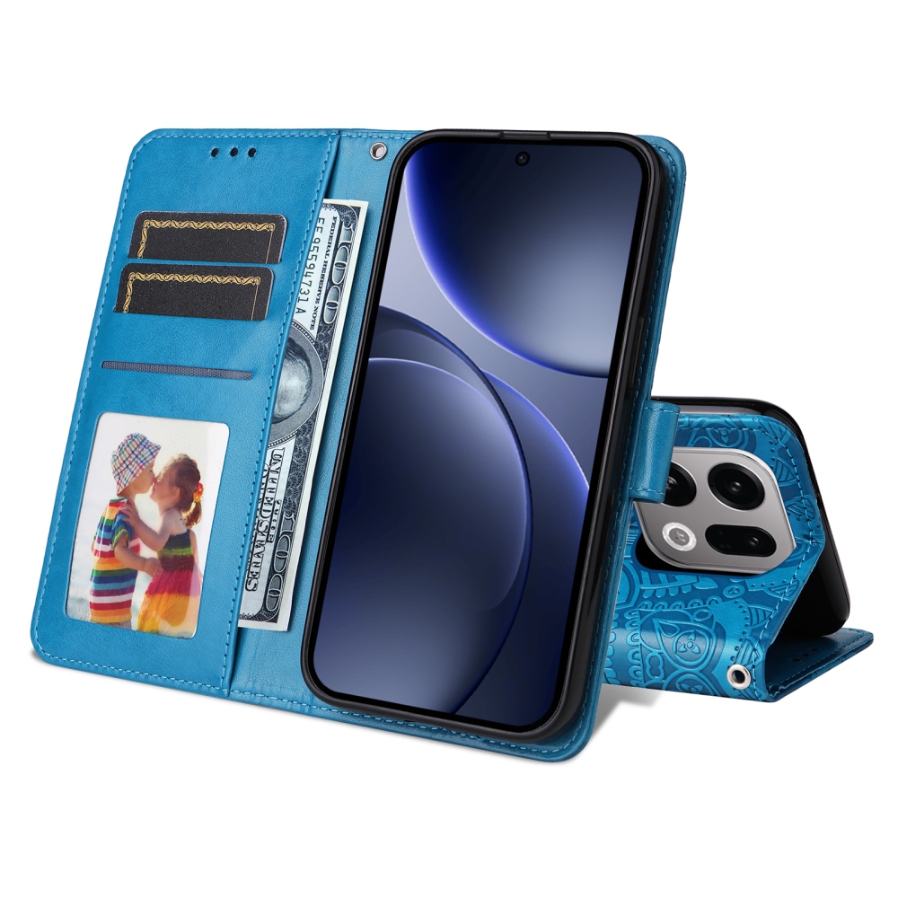 Sunflower knižkové púzdro na Oppo Find X9 5G - modré