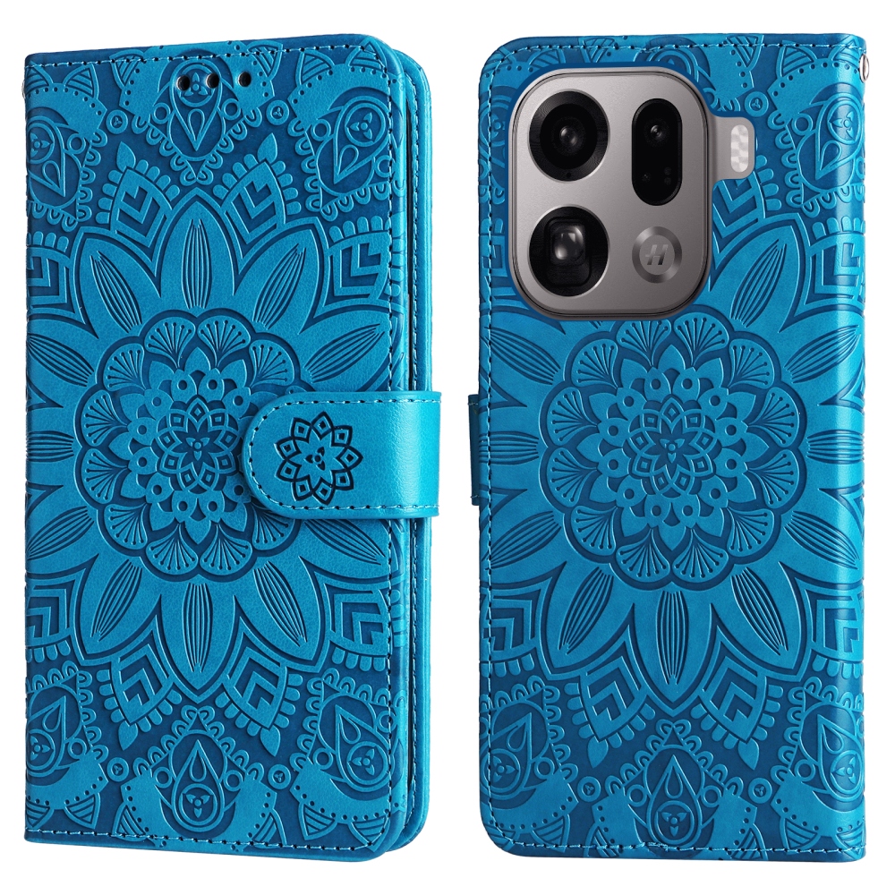 Sunflower knižkové púzdro na Oppo Find X9 Pro 5G - modré