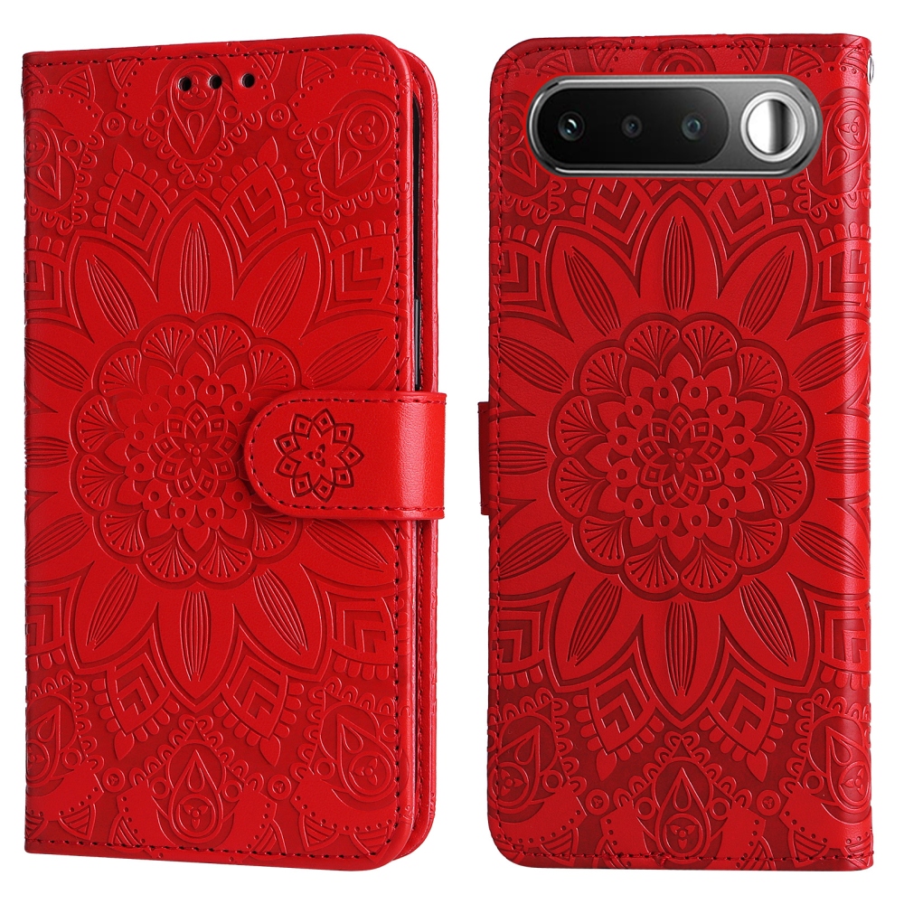 Sunflower knižkové puzdro na Realme 16 5G - červené