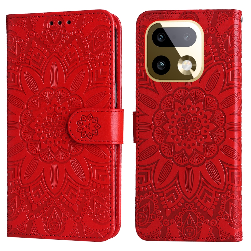 Sunflower knižkové puzdro na Realme 16 Pro+ 5G - červené