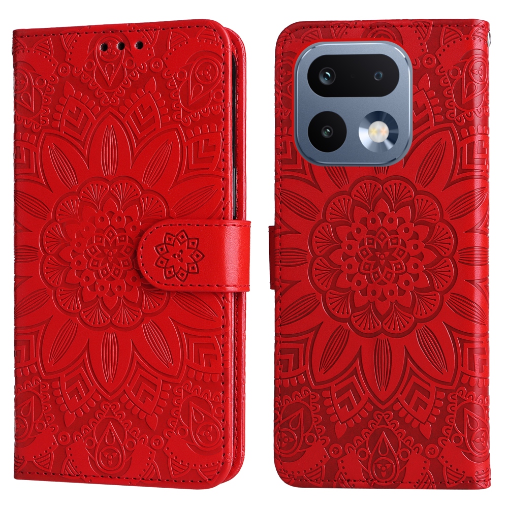Sunflower knižkové puzdro na Realme 16 Pro 5G - červené