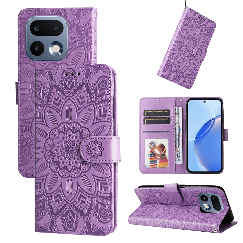 Sunflower knižkové puzdro na Realme 16 Pro 5G - fialové