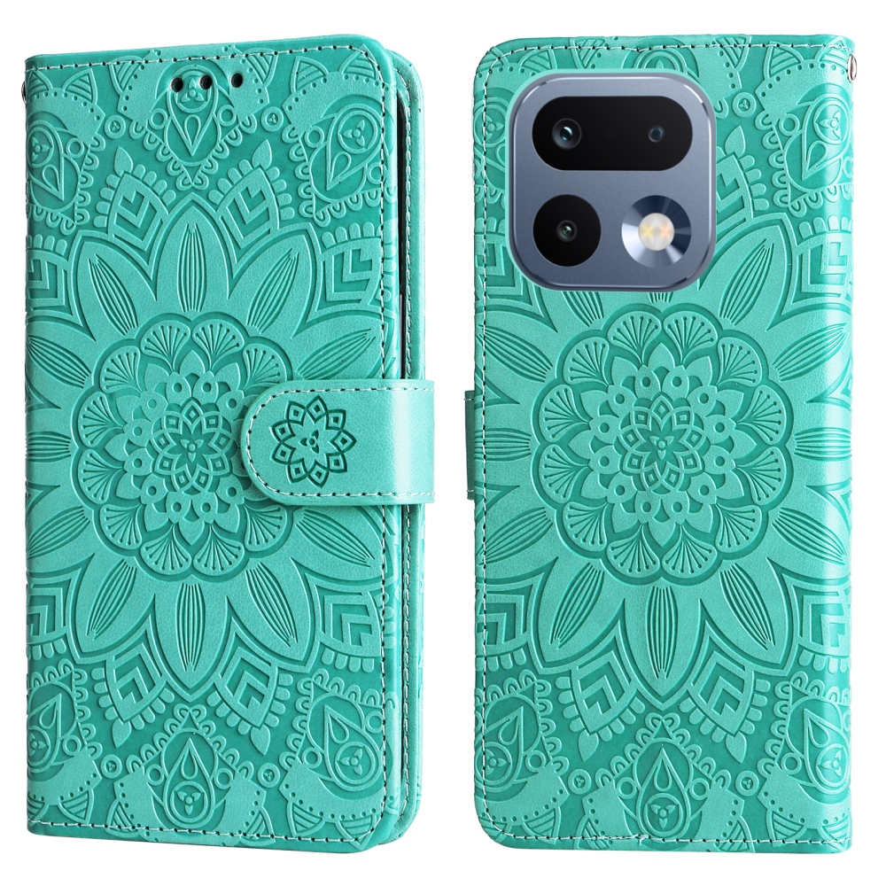 Sunflower knižkové puzdro na Realme 16 Pro 5G - modrozelené