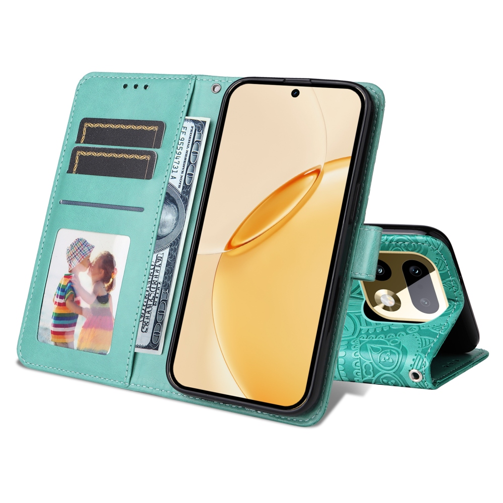 Sunflower knižkové puzdro na Realme 16 Pro+ 5G - modrozelené
