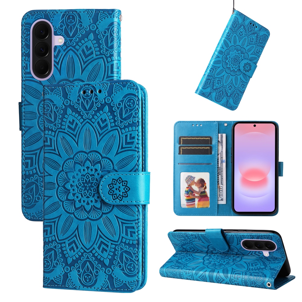 Sunflower knižkové púzdro na Samsung Galaxy A27 - modré