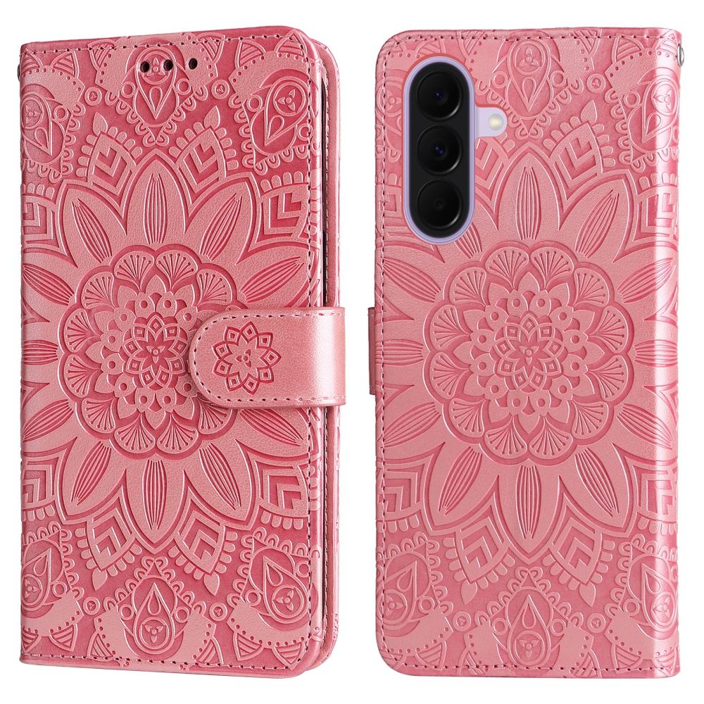 Sunflower knižkové púzdro na Samsung Galaxy A27 - ružové