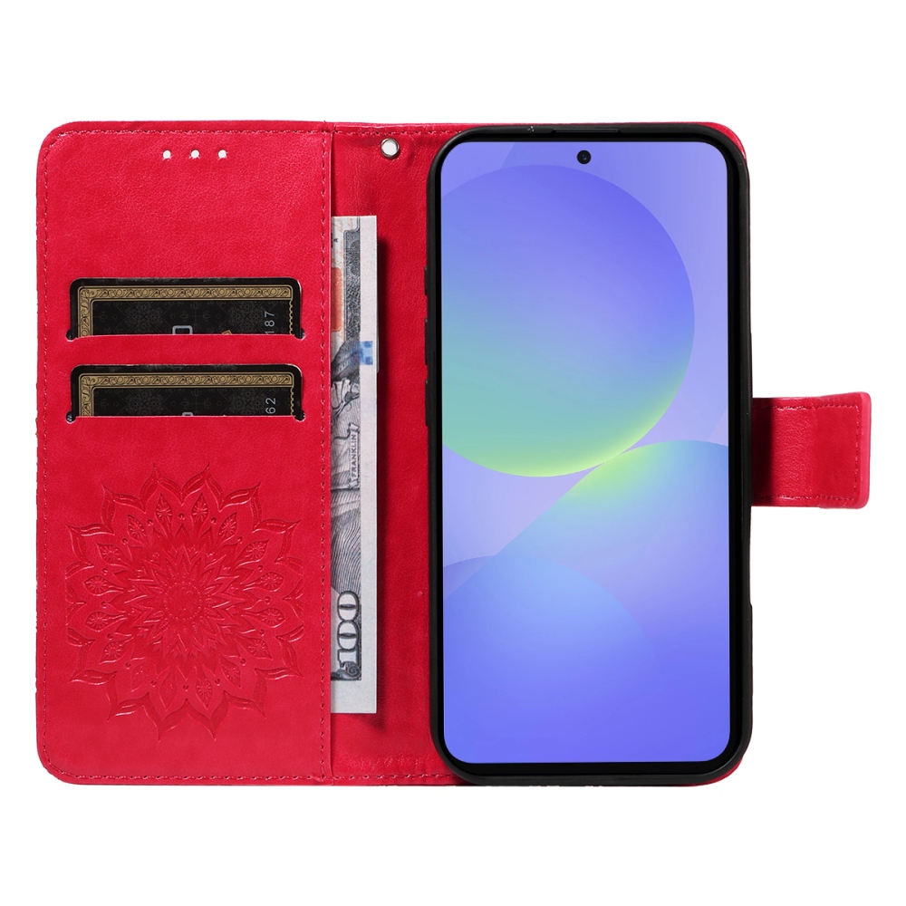 Sunflower knižkové púzdro na Samsung Galaxy A37 5G - červené
