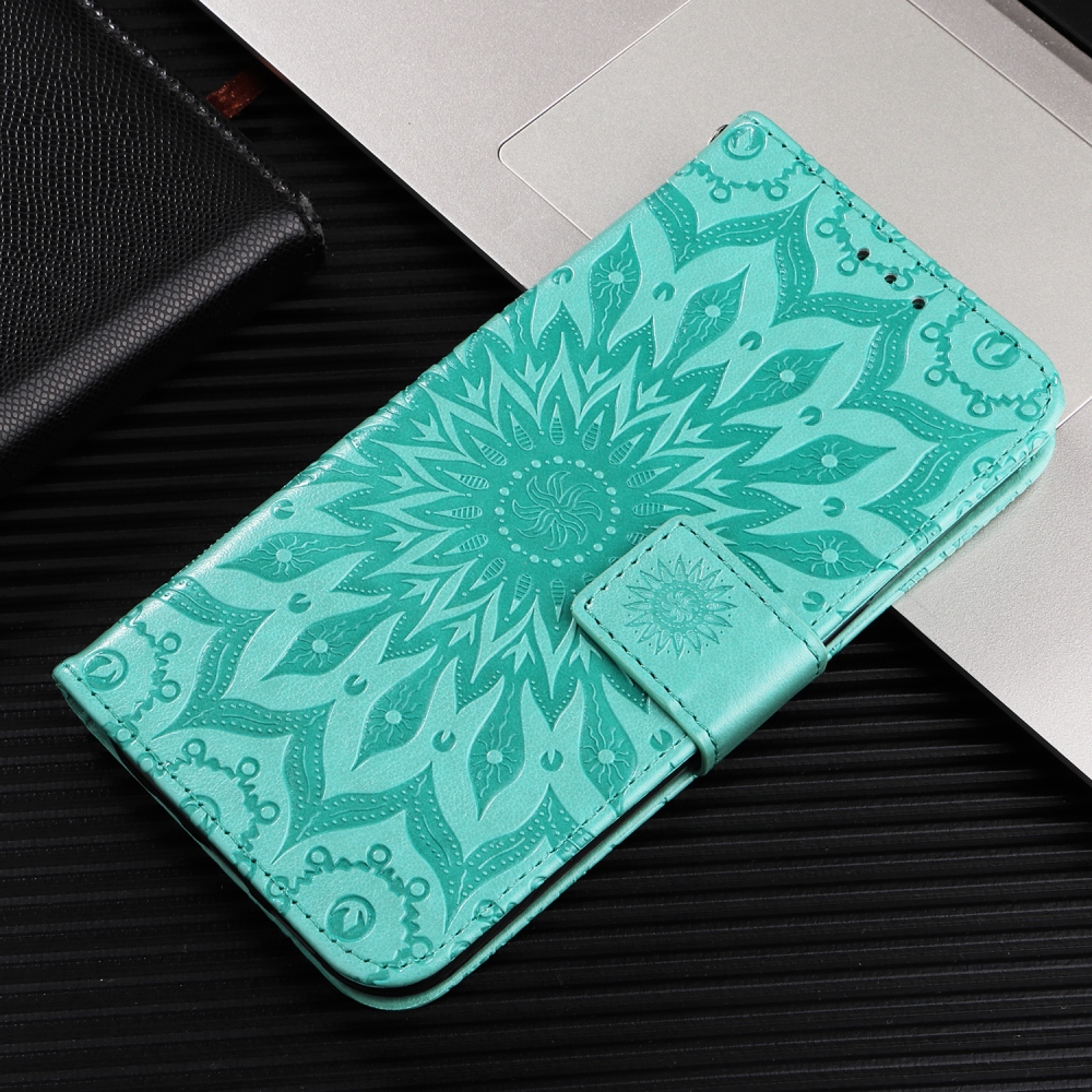 Sunflower knižkové púzdro na Samsung Galaxy A37 5G - modrozelené