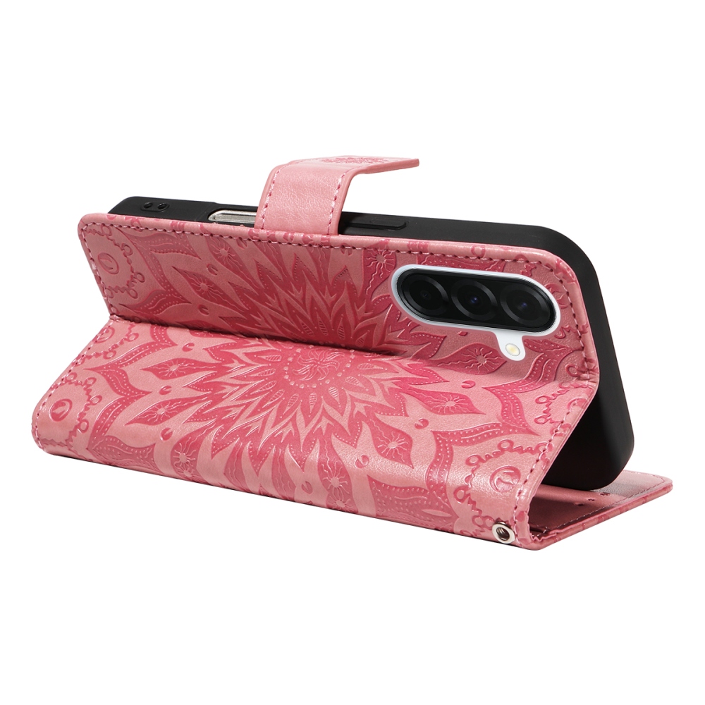 Sunflower knižkové púzdro na Samsung Galaxy A37 5G - ružové