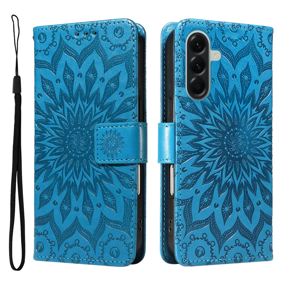 Sunflower knižkové púzdro na Samsung Galaxy A57 5G - modré