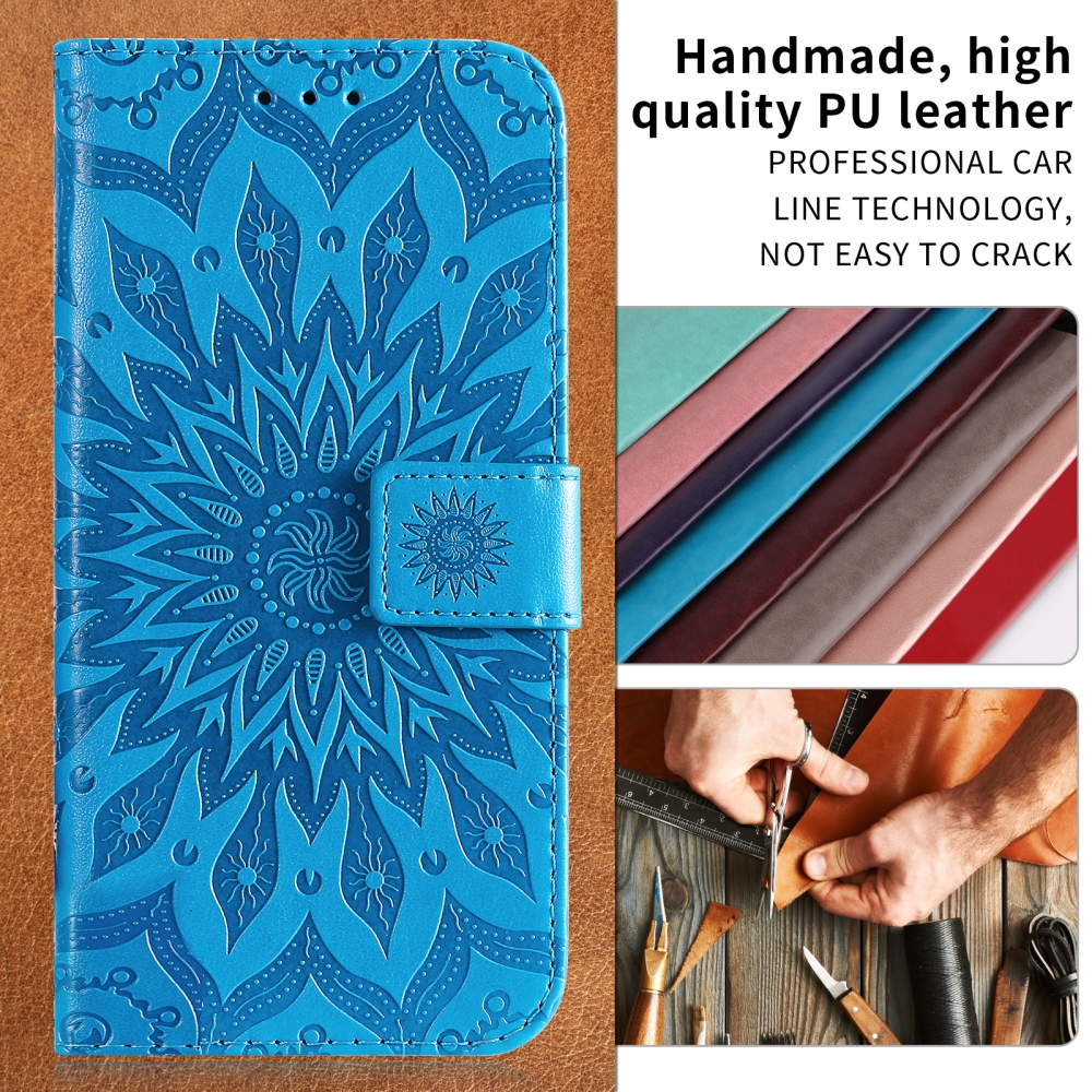 Sunflower knižkové púzdro na Samsung Galaxy A57 5G - modré