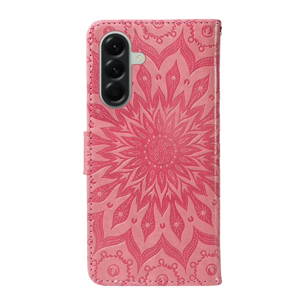 Sunflower knižkové púzdro na Samsung Galaxy A57 5G - ružové