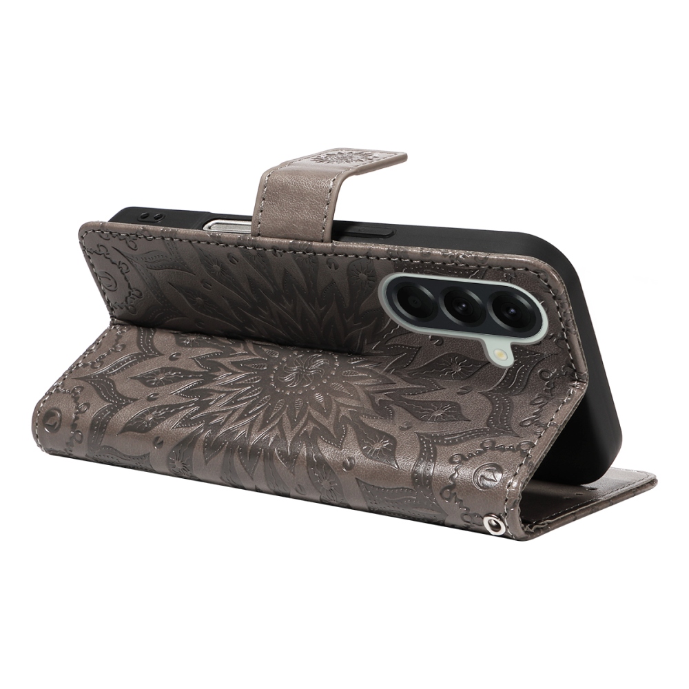 Sunflower knižkové púzdro na Samsung Galaxy A57 5G - šedé