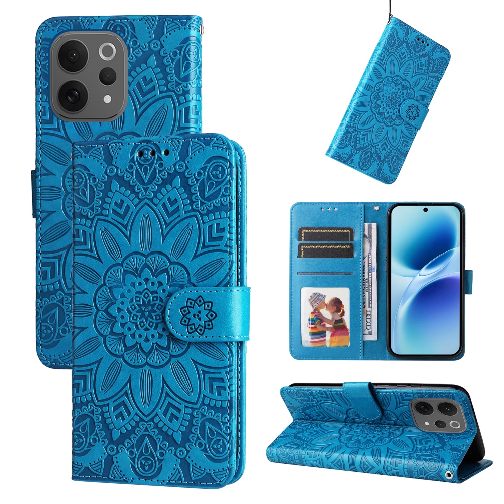 Sunflower knižkové púzdro na Vivo V70 5G - modré
