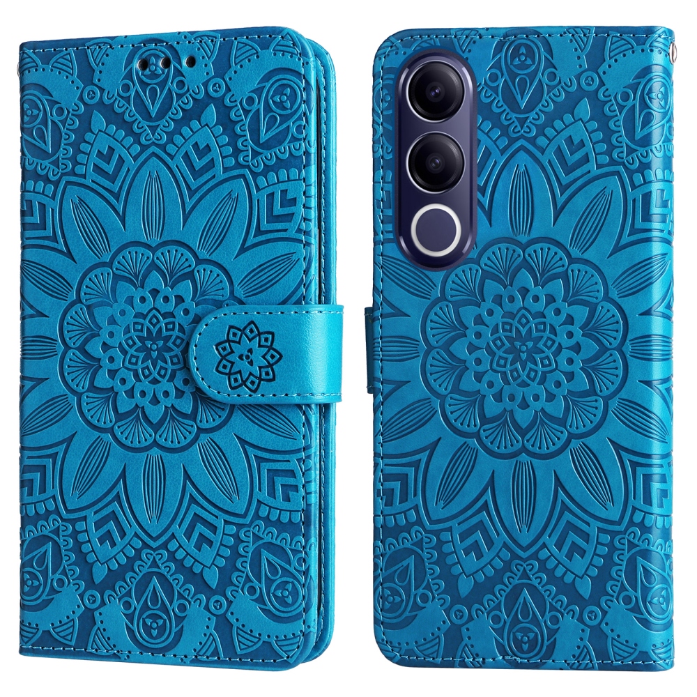 Sunflower knižkové púzdro na Vivo V70 FE 5G - modré