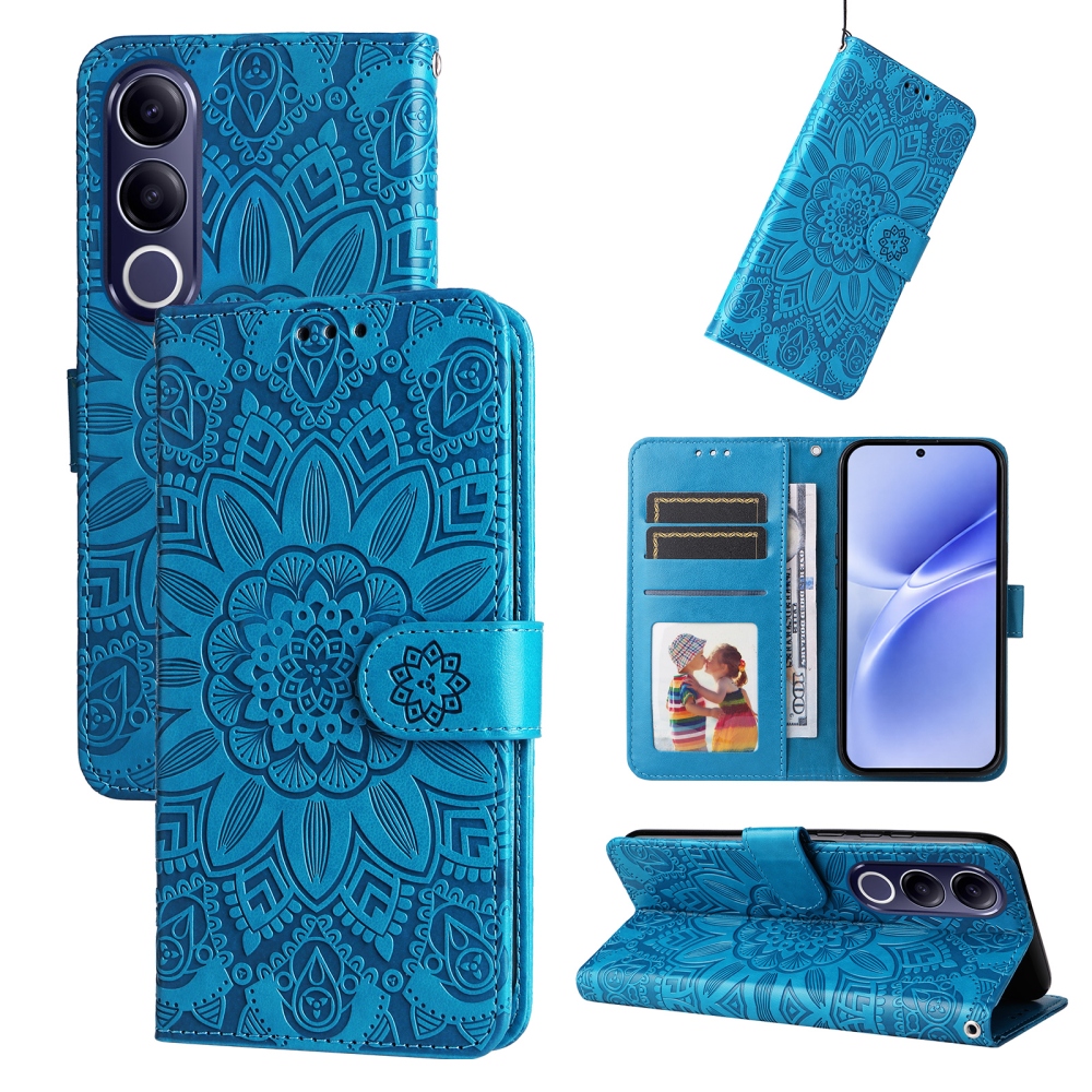 Sunflower knižkové púzdro na Vivo V70 FE 5G - modré