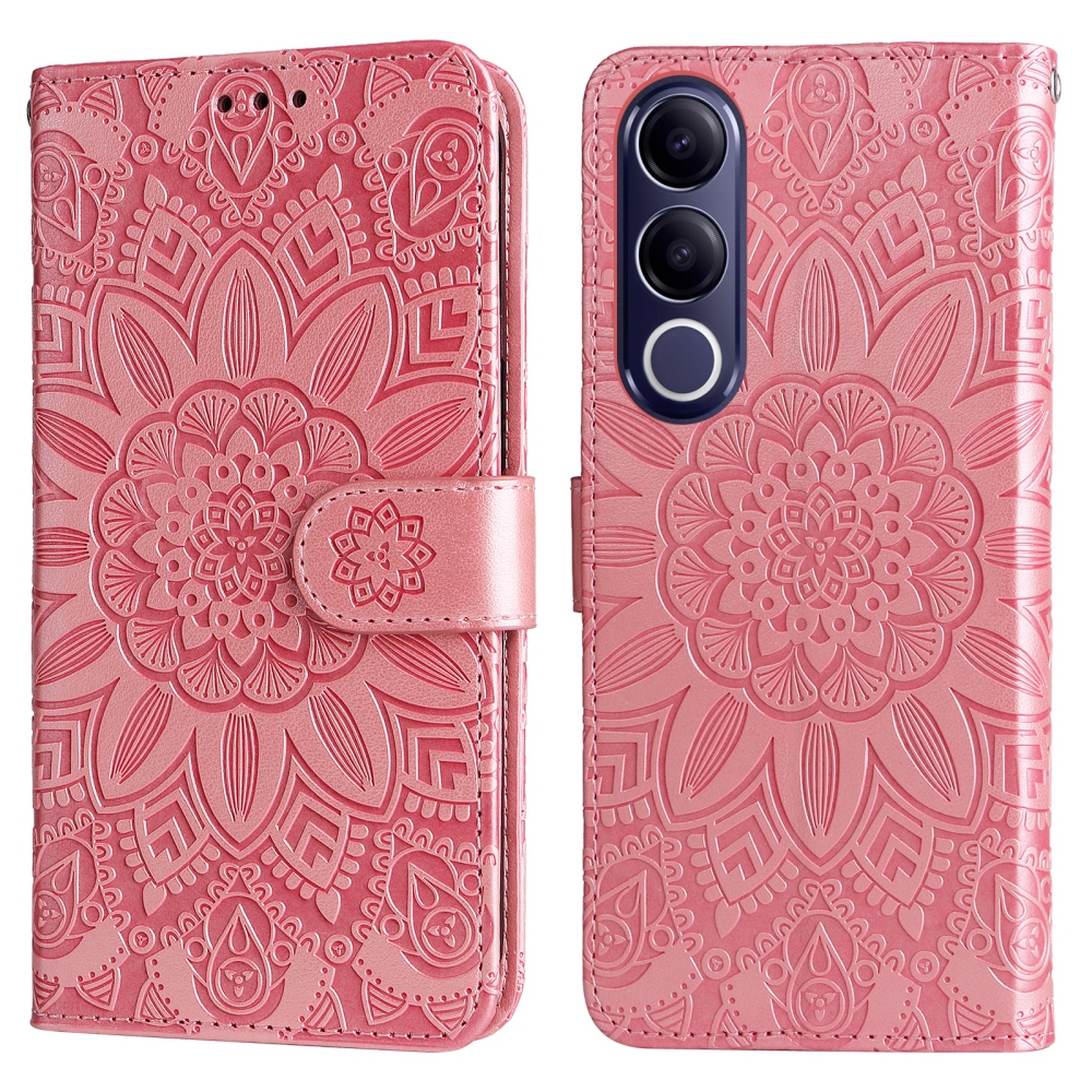 Sunflower knižkové puzdro na Vivo V70 FE 5G - ružové