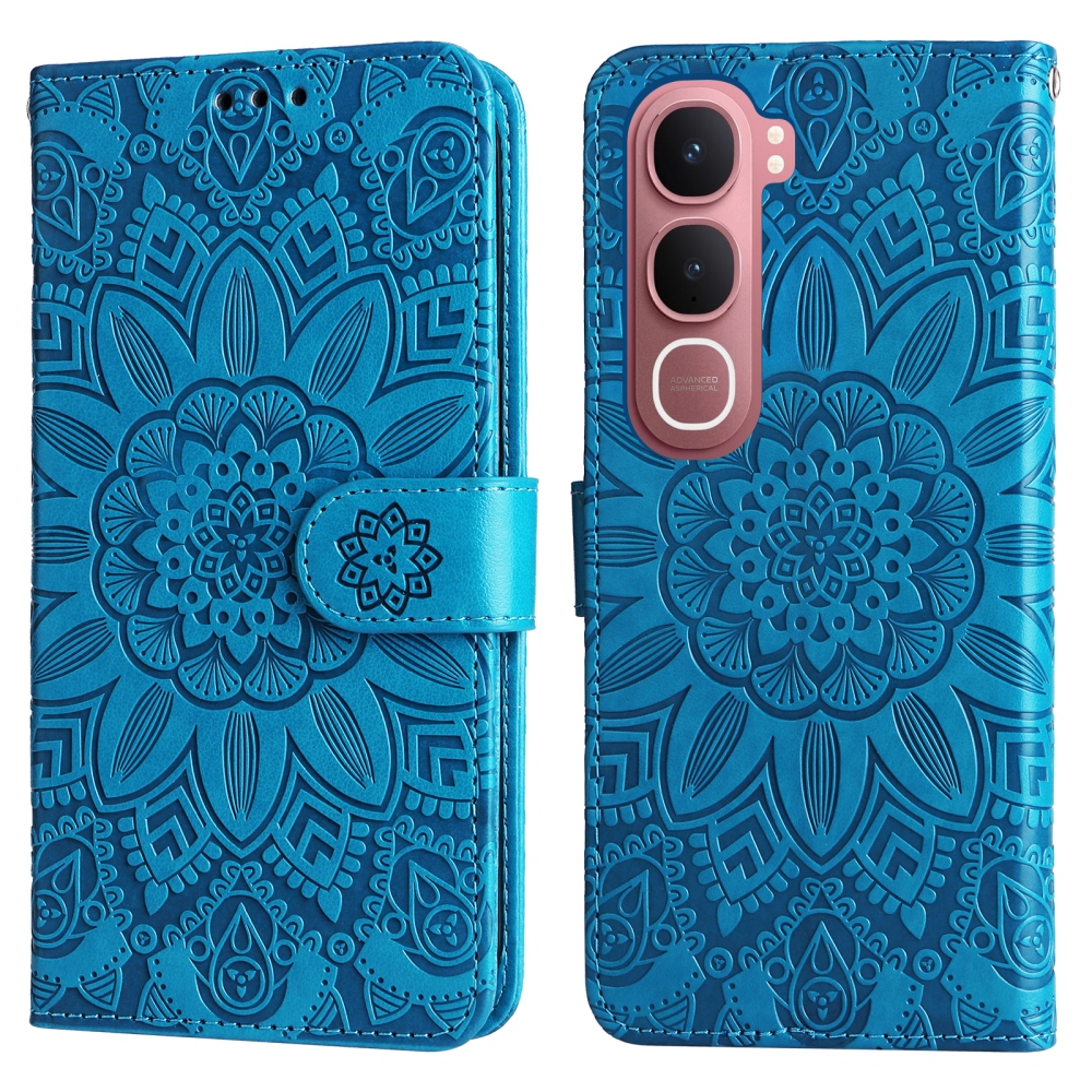 Sunflower knižkové puzdro na Vivo Y21d/Vivo Y31 5G - modré