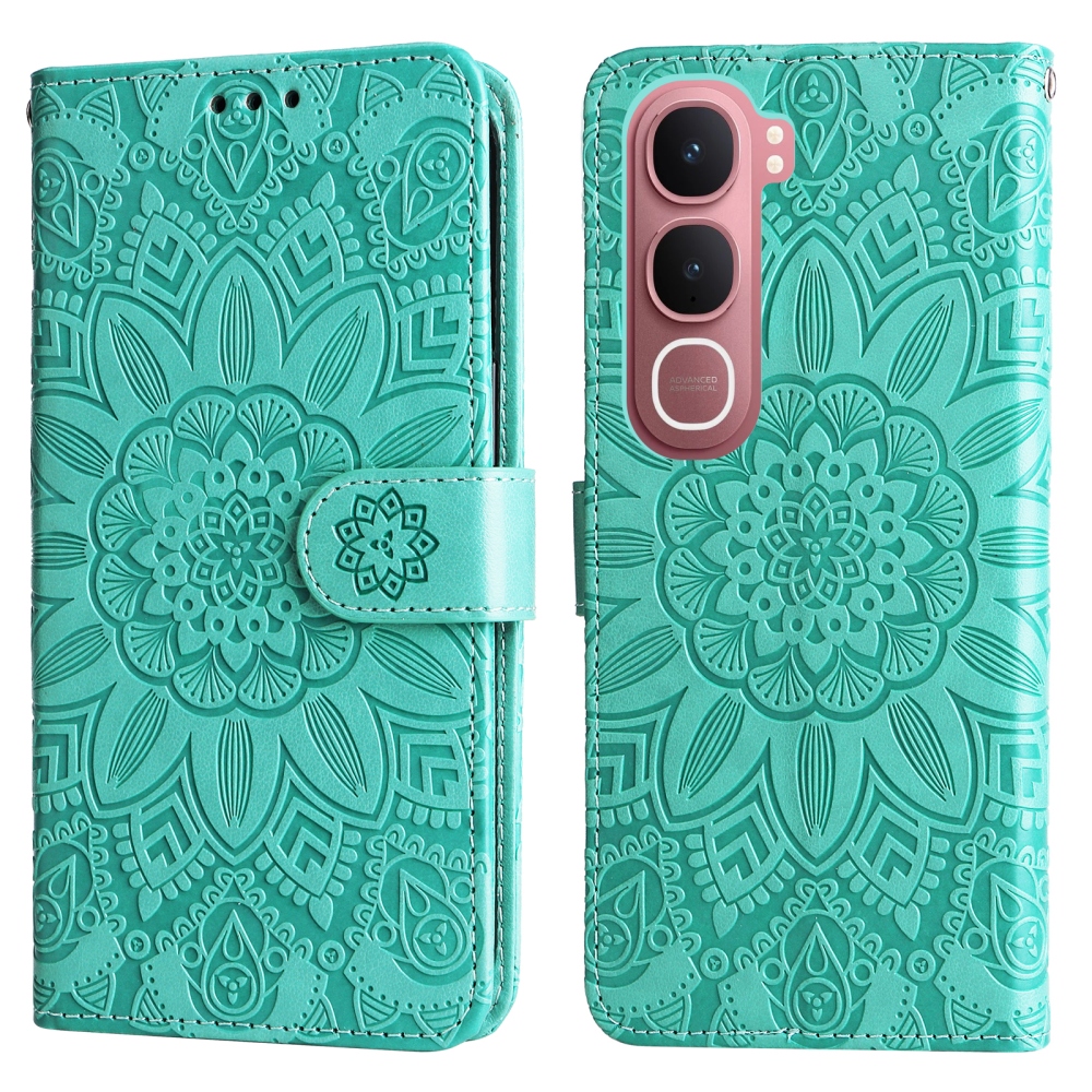 Sunflower knižkové puzdro na Vivo Y21d/Vivo Y31 5G - modrozelené