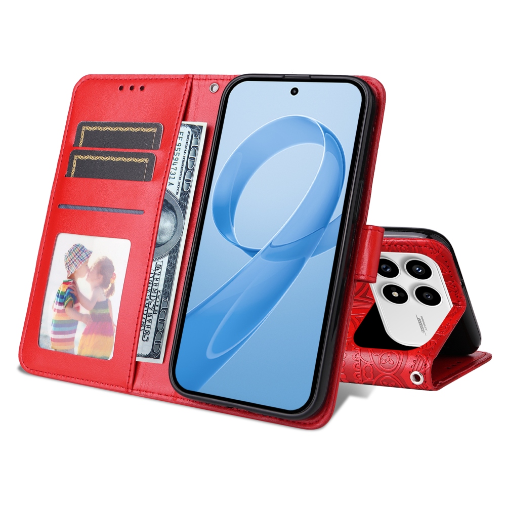 Sunflower knižkové púzdro na Xiaomi Poco F8 Pro 5G - červené