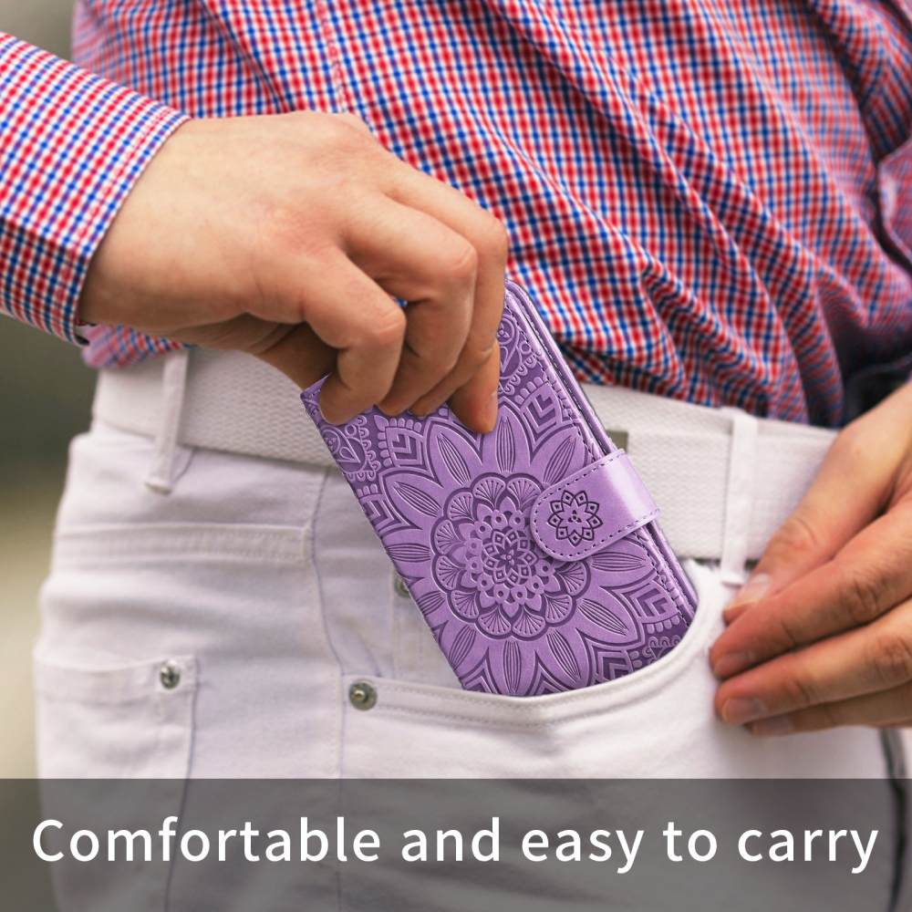 Sunflower knižkové púzdro na Xiaomi Poco F8 Pro 5G - fialové