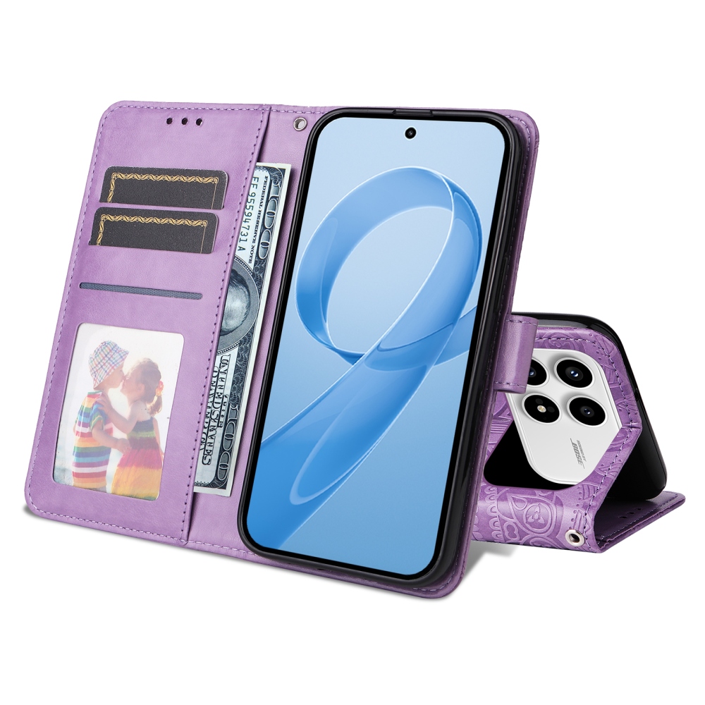 Sunflower knižkové púzdro na Xiaomi Poco F8 Pro 5G - fialové