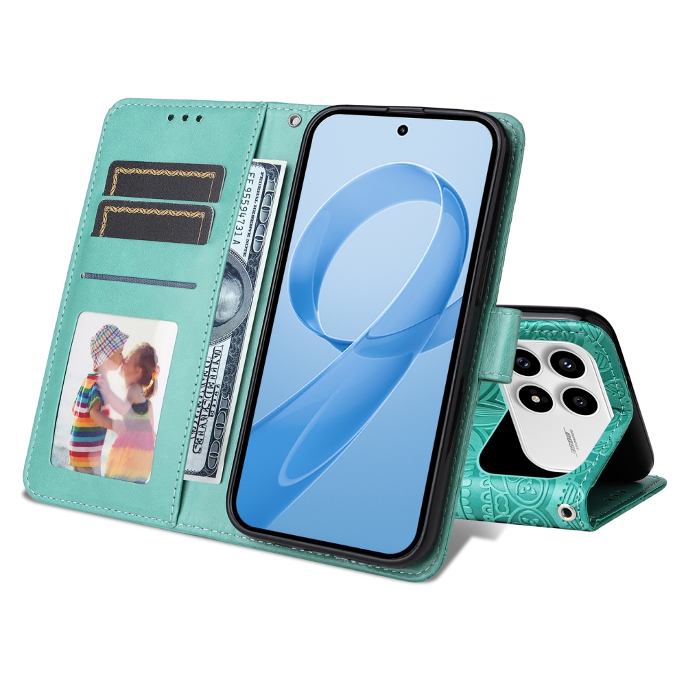 Sunflower knižkové púzdro na Xiaomi Poco F8 Pro 5G - modrozelené