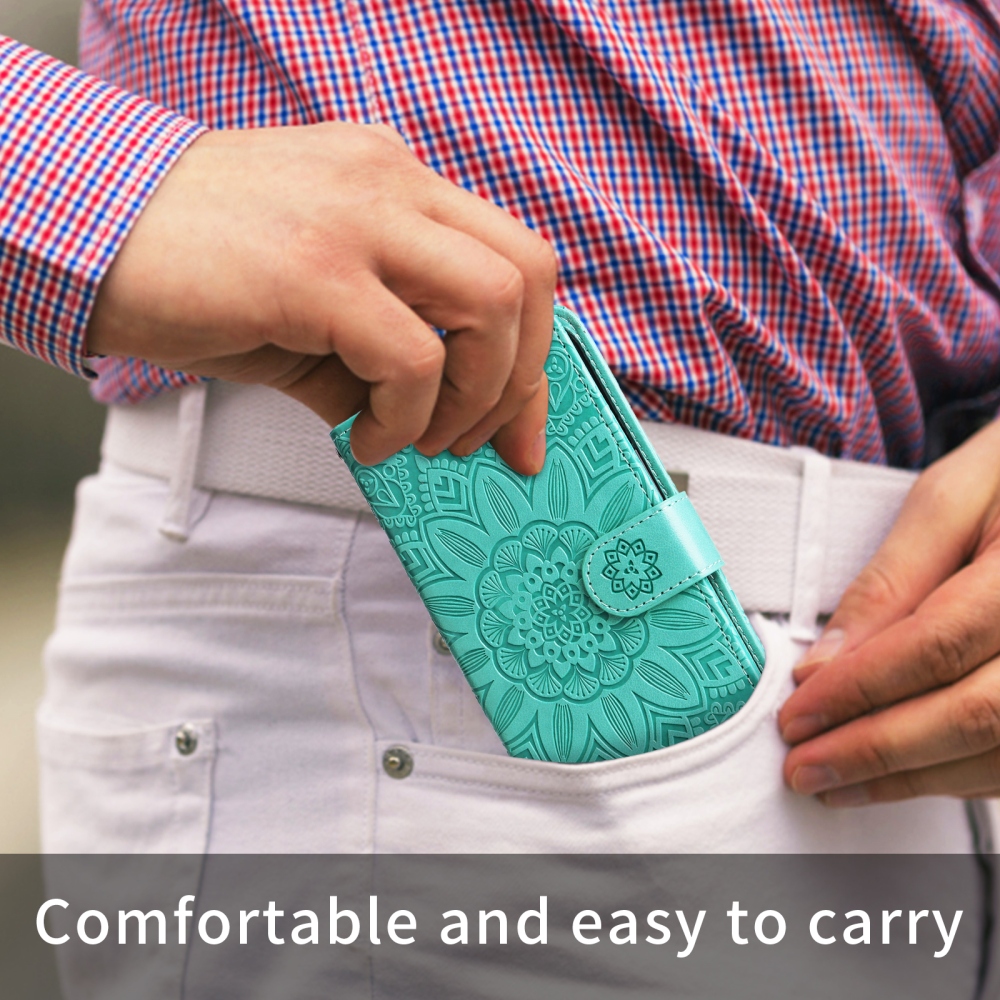 Sunflower knižkové púzdro na Xiaomi Poco F8 Pro 5G - modrozelené