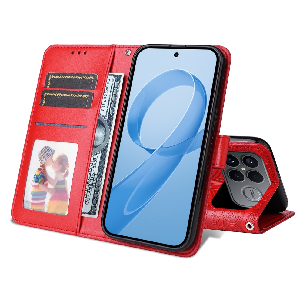 Sunflower knižkové púzdro na Xiaomi Poco F8 Ultra 5G - červené