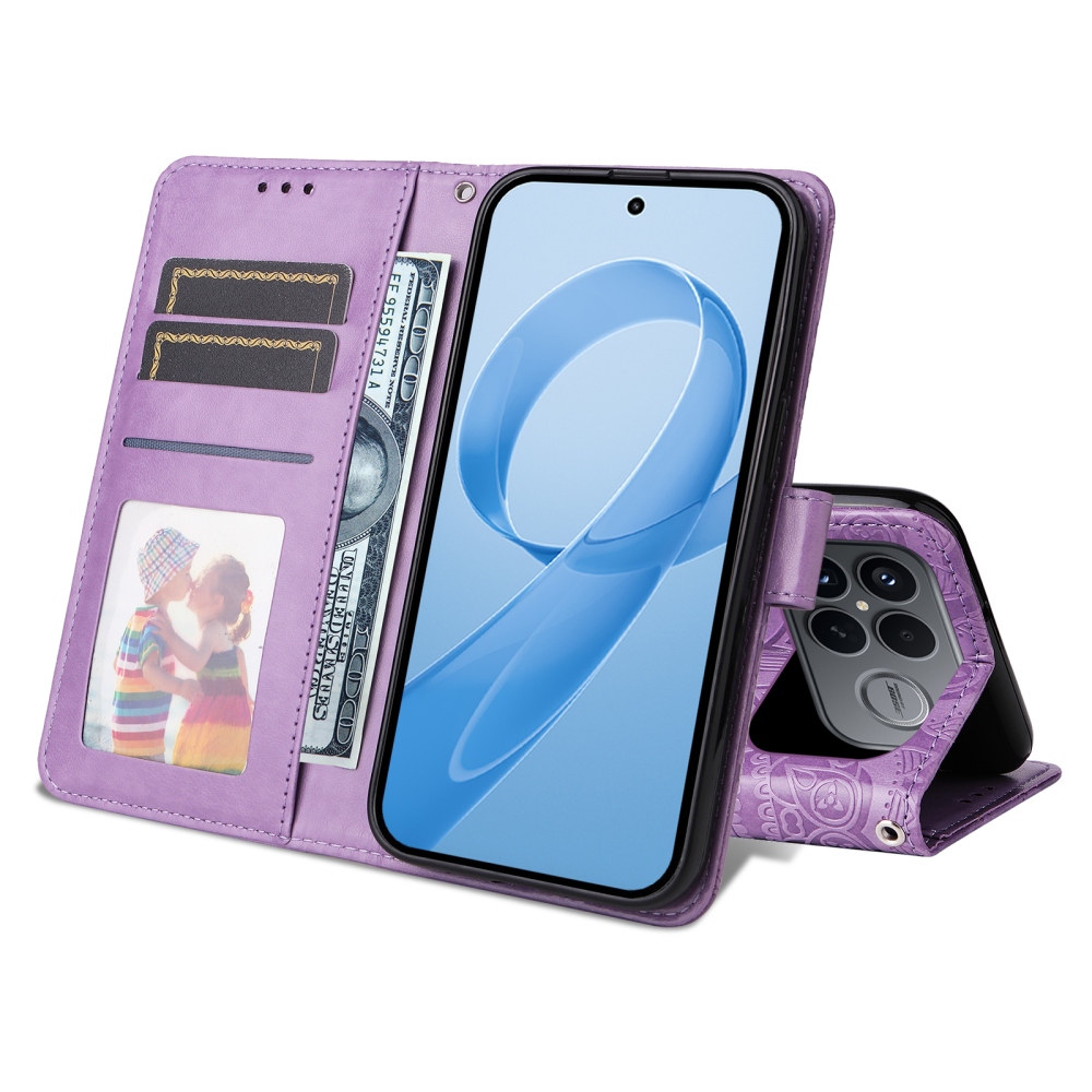 Sunflower knižkové púzdro na Xiaomi Poco F8 Ultra 5G - fialové