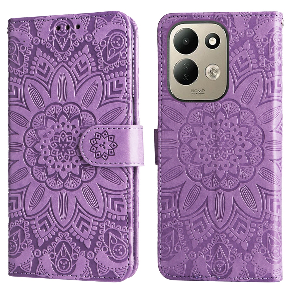 Sunflower knižkové púzdro na Xiaomi Redmi 17 4G/5G - fialové