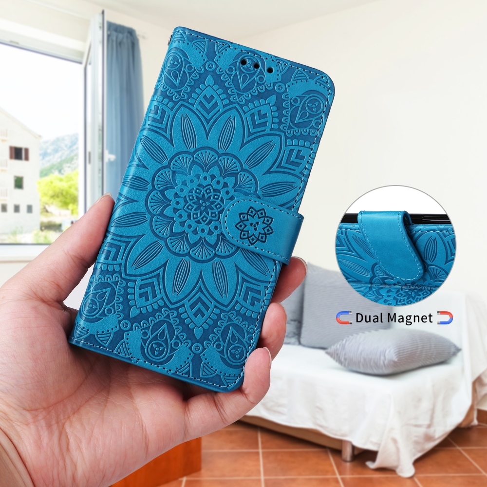 Sunflower knižkové púzdro na Xiaomi Redmi 17 4G/5G - modré