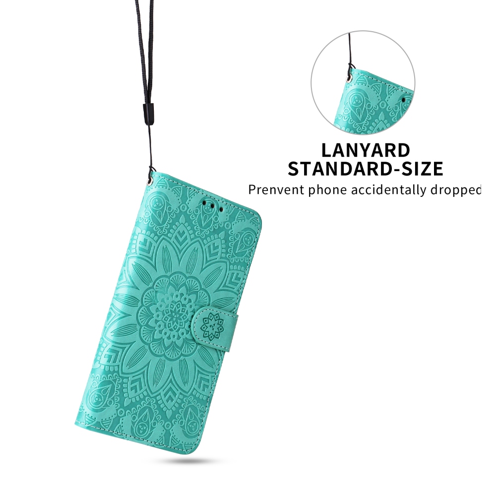 Sunflower knižkové púzdro na Xiaomi Redmi 17 4G/5G - modrozelené