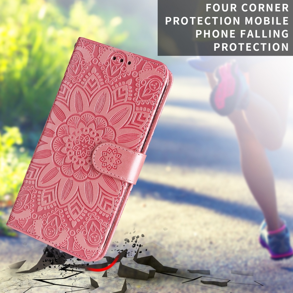 Sunflower knižkové púzdro na Xiaomi Redmi 17 4G/5G - ružové