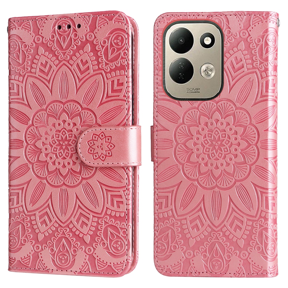 Sunflower knižkové púzdro na Xiaomi Redmi 17 4G/5G - ružové