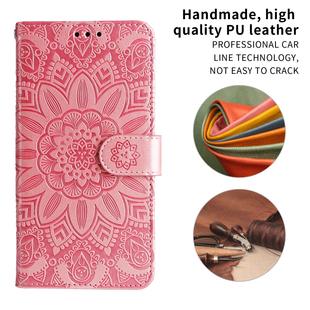 Sunflower knižkové púzdro na Xiaomi Redmi 17 4G/5G - ružové