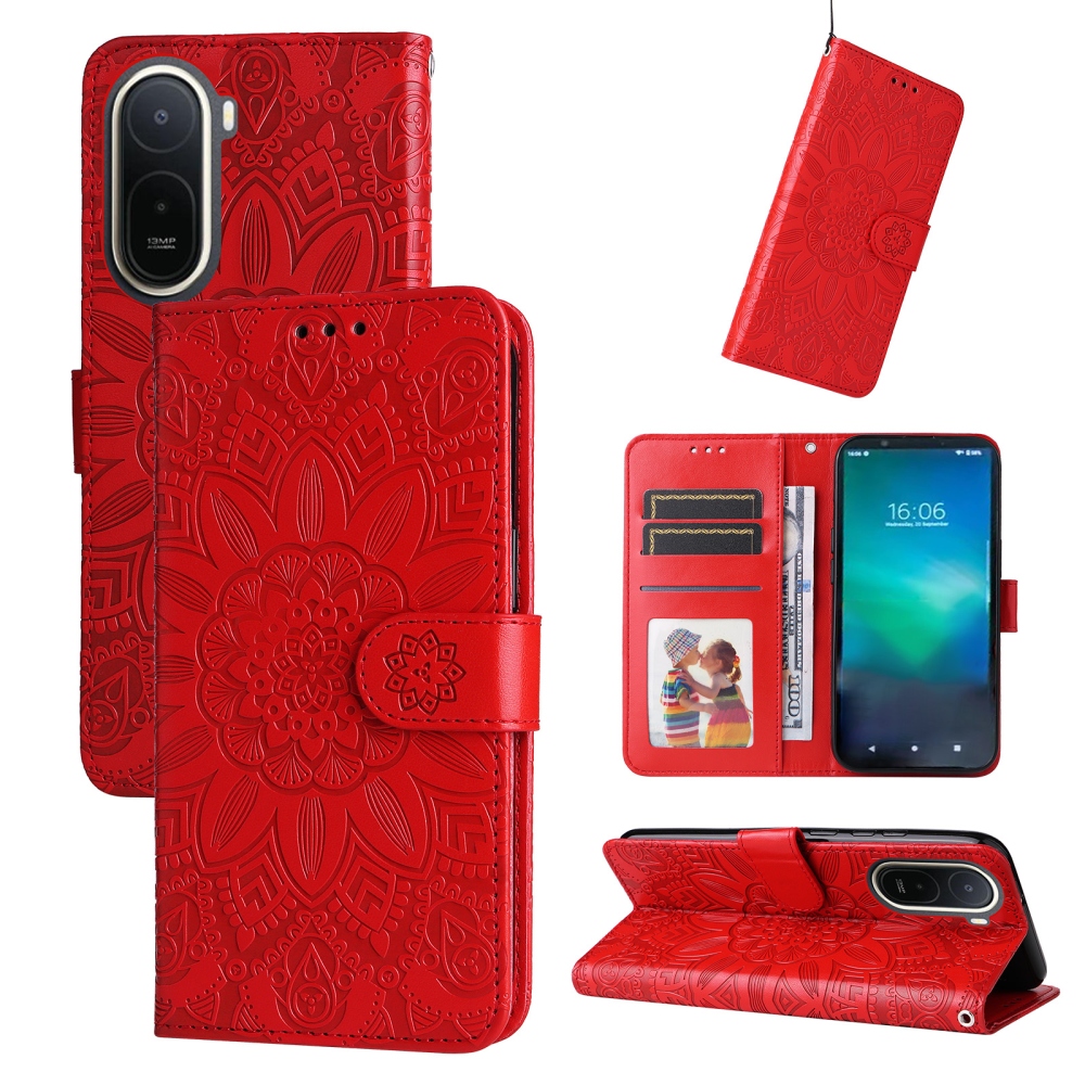 Sunflower knižkové púzdro na Xiaomi Redmi A7 Pro - červené